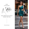 image:imageDavids Bridal The Edit Studio One Shoulder Metallic Mini Dress with CutoutOasis