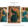 image:imageDavids Bridal The Edit Studio One Shoulder Metallic Mini Dress with CutoutOasis