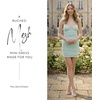image:imageDavids Bridal The Edit Studio Ruched Mesh Mini Dress Bodycon Cocktail and Party Dress for WomenMint