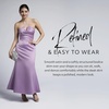 image:imageDavids Bridal The Edit Studio Strapless Satin Notch Neckline Sheath Dress in Bouquet Elegant Cocktail Dress for WeddingsBouquet