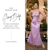 image:imageDavids Bridal The Edit Studio Strapless Satin Notch Neckline Sheath Dress in Bouquet Elegant Cocktail Dress for WeddingsBouquet