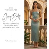 image:imageDavids Bridal The Edit by DB Studio Square Neck Sculpting Satin Midi Dress Cocktail and Wedding Guest Dress for WomenDusty Sage
