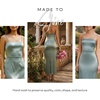 image:imageDavids Bridal The Edit by DB Studio Square Neck Sculpting Satin Midi Dress Cocktail and Wedding Guest Dress for WomenDusty Sage