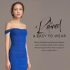image:imageDavids Bridal The Edit by DB Studio Strapless Mesh Ruched Mini Dress Fitted Cocktail and Party Dress for WomenHorizon