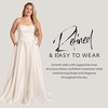image:imageDavids Bridal Wedding Dress  Satin Corset Bodice Ball Gown with Strapless Sweetheart NecklineIvory