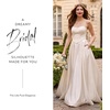image:imageDavids Bridal Wedding Dress  Satin Corset Bodice Ball Gown with Strapless Sweetheart NecklineIvory