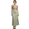 image:imageDavids Bridal Charmeuse Twist Bodice Sheath Dress with CutoutSage