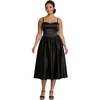 image:imageDavids Bridal Corset Seam Full Skirt Satin ALine DressBlack
