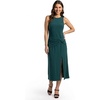 image:imageDavids Bridal High Neck Draped Jersey Midi DressGem