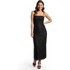 image:imageDavids Bridal Lace Straight Neck Spaghetti Strap Sheath DressBlack