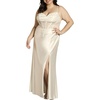 image:imageDavids Bridal Sculpting Satin Illusion Lace Bodice Mermaid DressSoft White