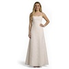 image:imageDavids Bridal Spaghetti Strap Jacquard ALine DressSoft White