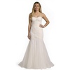 image:imageDavids Bridal Strapless Beaded Lace Mermaid Wedding DressSoft White