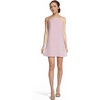 image:imageDavids Bridal The Edit Studio Charmeuse Halter Trapeze Mini Dress Sleeveless Halter Cocktail Dress for Wedding GuestPink