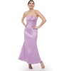 image:imageDavids Bridal The Edit Studio Strapless Satin Notch Neckline Sheath Dress in Bouquet Elegant Cocktail Dress for WeddingsBouquet