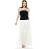 image:imageDavids Bridal The Edit Studio Strapless Tulle Drop Waist Dress Romantic Tulle Gown for Formal EventsIvory  Black