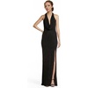 image:imageDavids Bridal The Edit by DB Studio Metallic Plunge Neckline Halter Sheath Dress Elegant Cocktail and Formal DressMulti