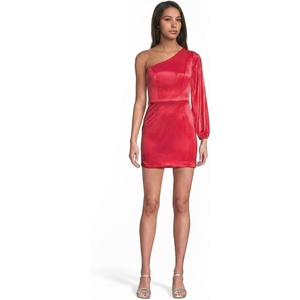 image:imageDavids Bridal The Edit Studio One Shoulder Glitter Mini DressPunch